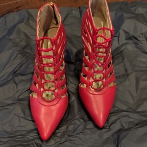 Michael Kors Red Strappy Heels